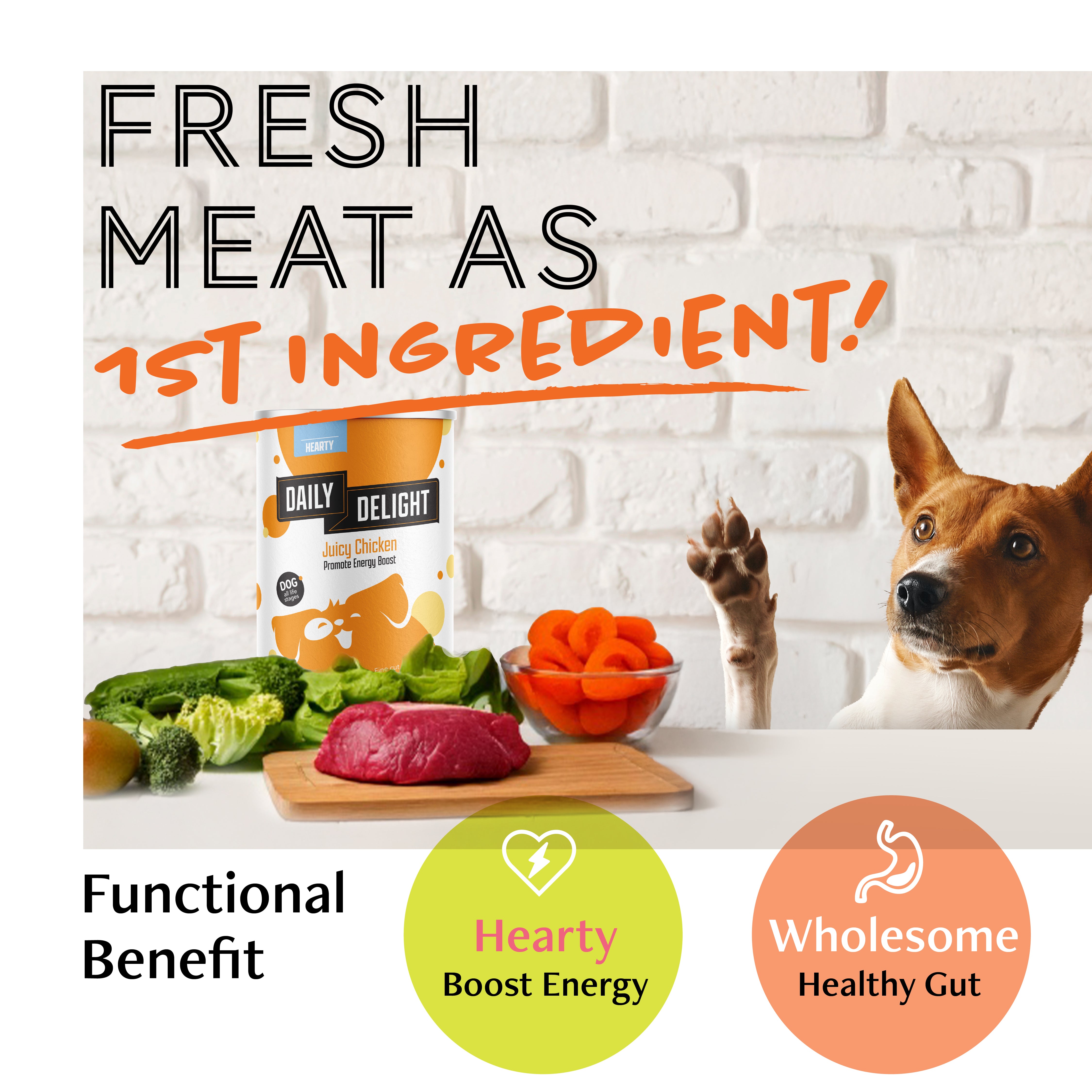 Daily Delight Wholesome Hearty Dog Wet Food 375g – Yappy Pets