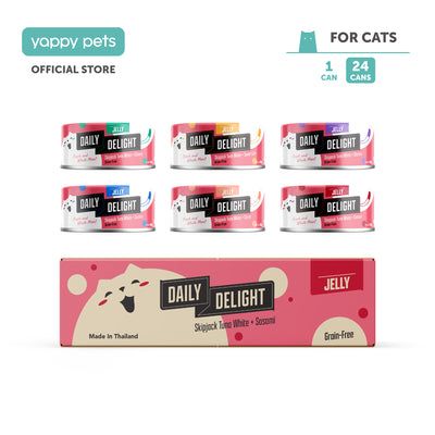 Daily Delight Jelly Grain-Free Cat Wet Food 80g Carton Deal Available in 6 Flavors
