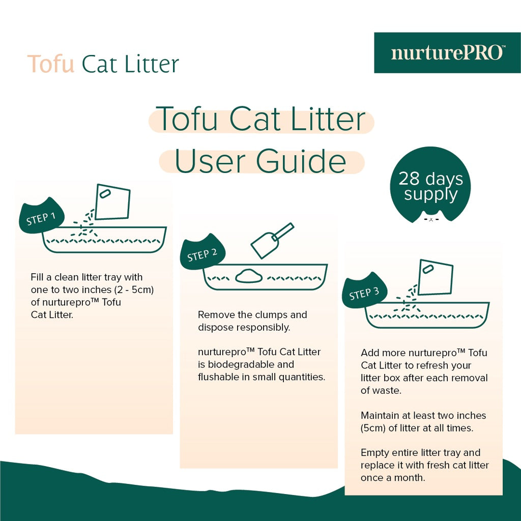 NurturePRO Pawsoft Tofu Cat Litter 7L