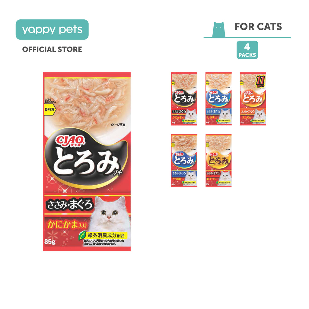 Ciao Toromi Line Pouches Chicken Fillet Cat Treats (35g x 4's)