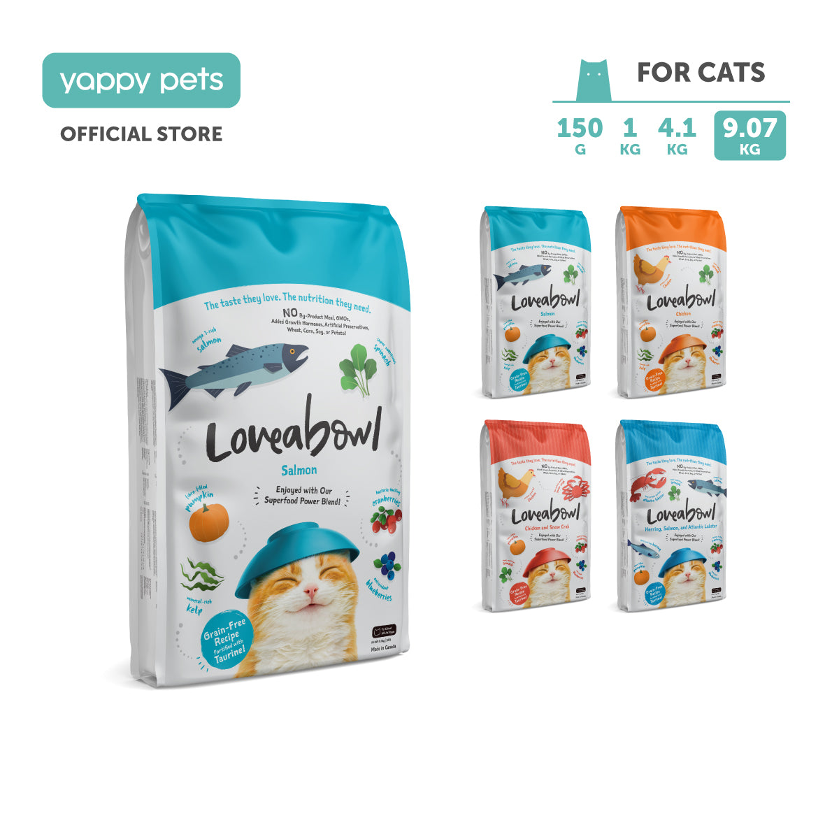 Loveabowl Grain Free Cat Dry Food 9.07kg