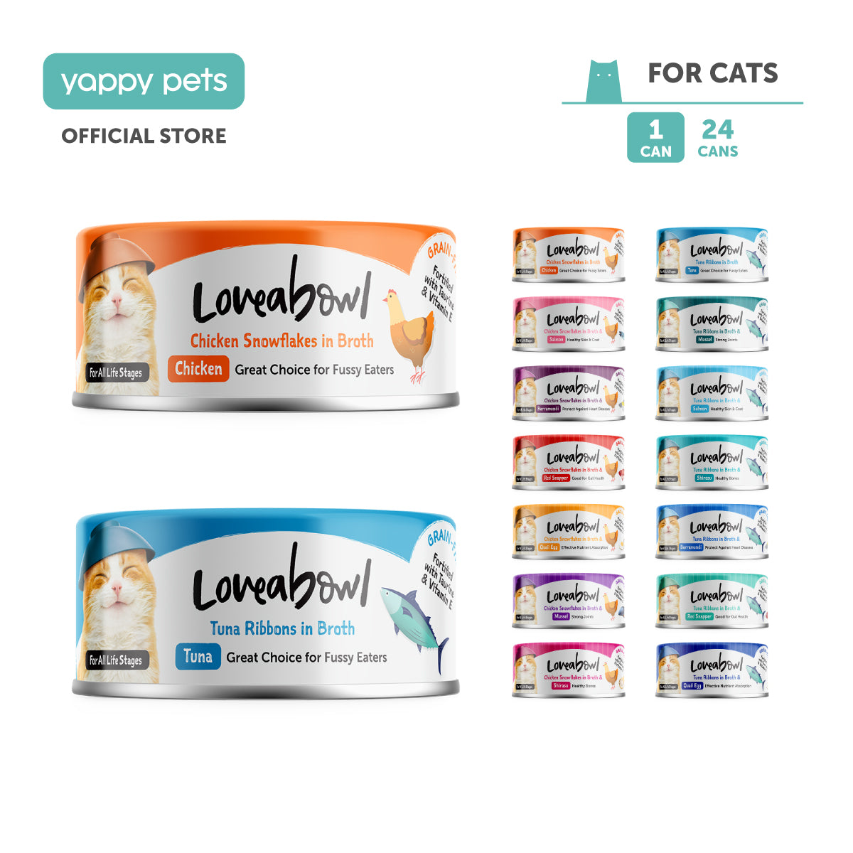 Loveabowl Chicken Broth Cat Wet Food 70g