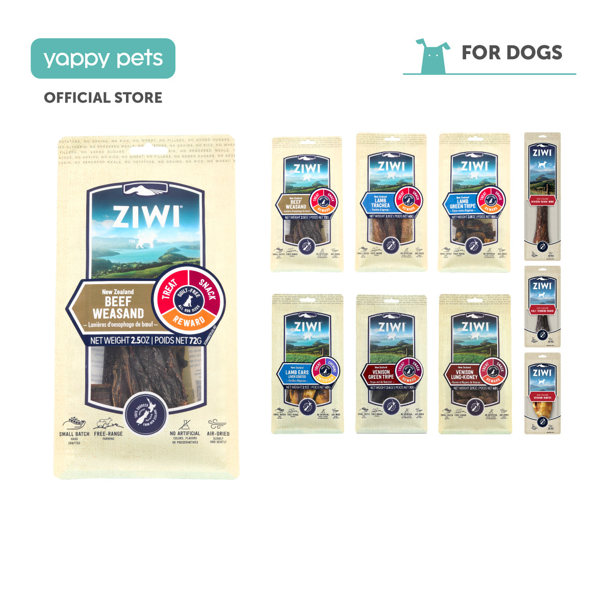 Ziwi Peak Single Protein Air Dried Dog Treats