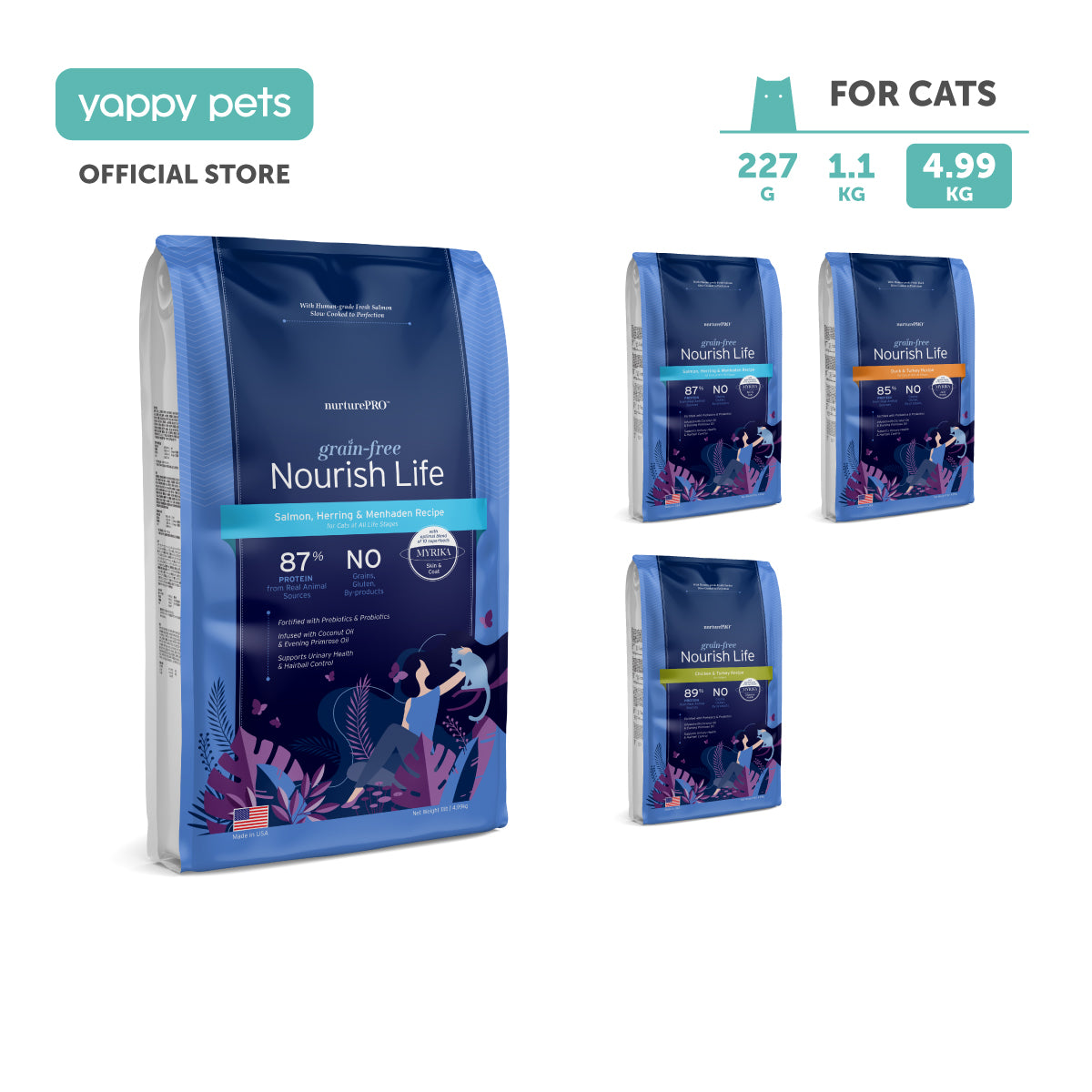 Nurture Pro Nourish Life Grain-free Cat Dry Food 4.99kg
