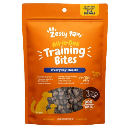 Zesty Paws Training Bites Dog Treats 8oz