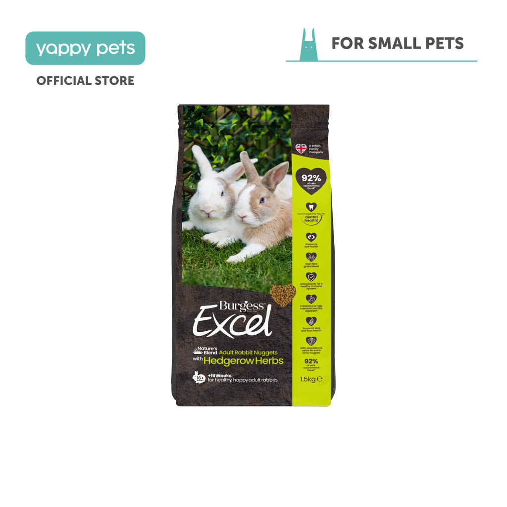 Burgess Excel Nature’s Blend Adult Rabbit Nuggets with Hedgerow Herbs