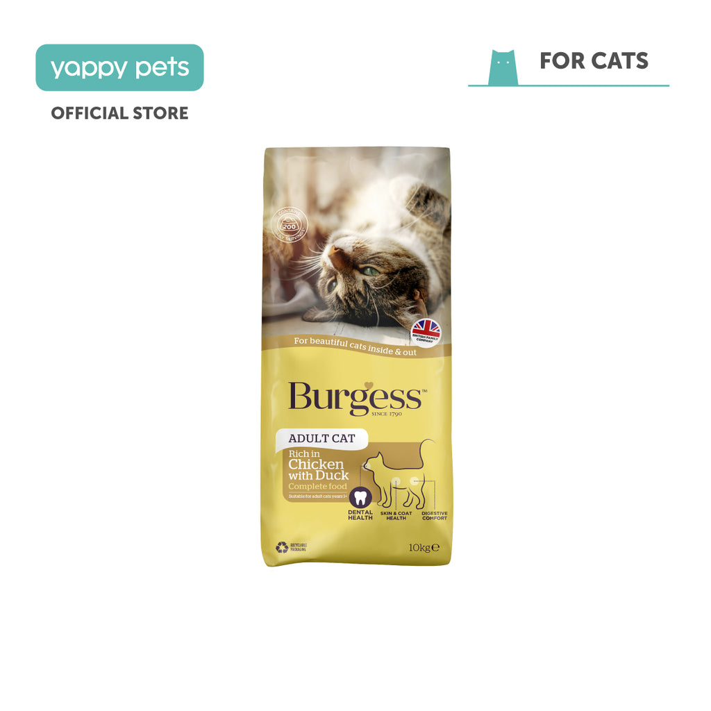 Burgess Adult Cat Food Rich in Chicken with Duck