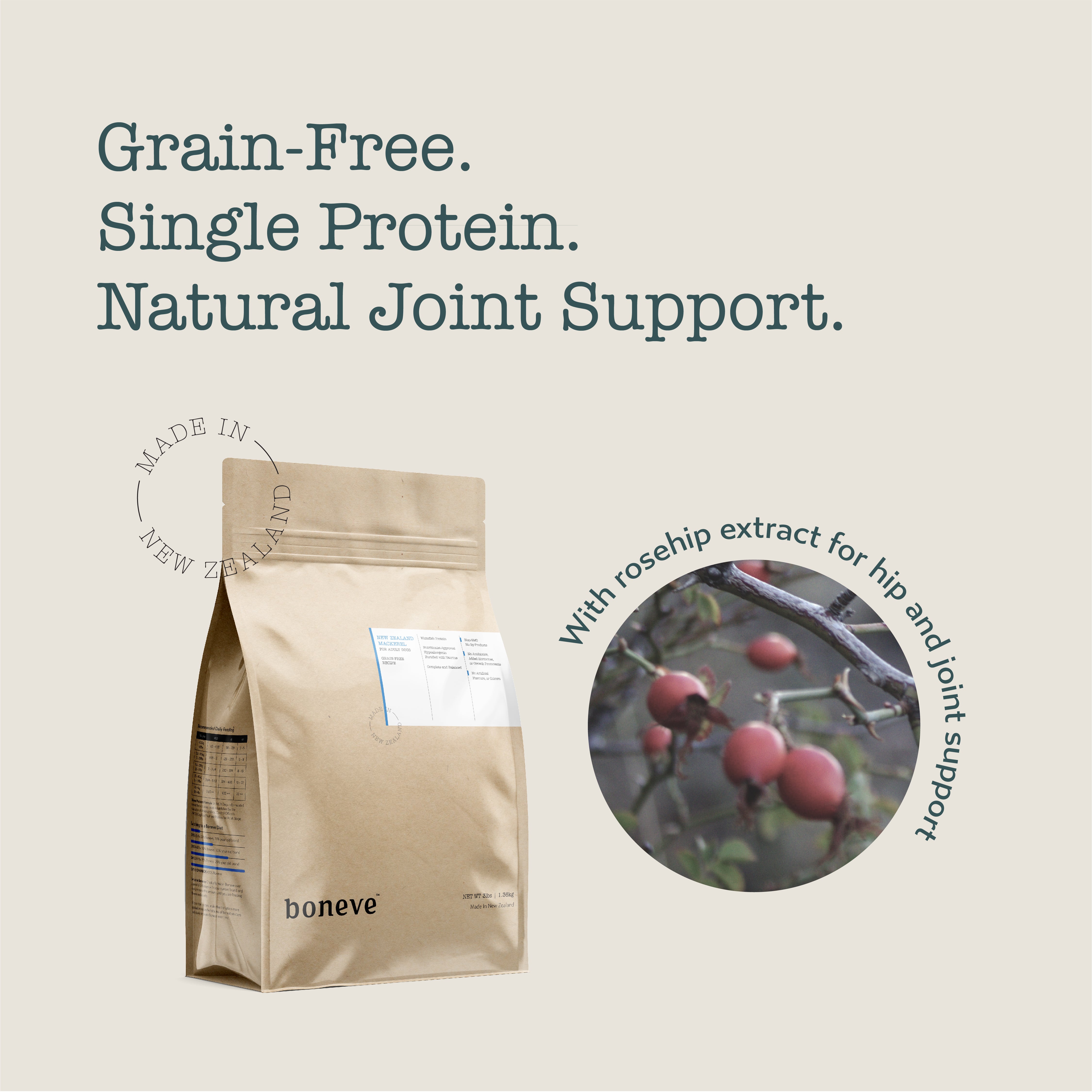 Boneve Grain Free Adult Dry Dog Food