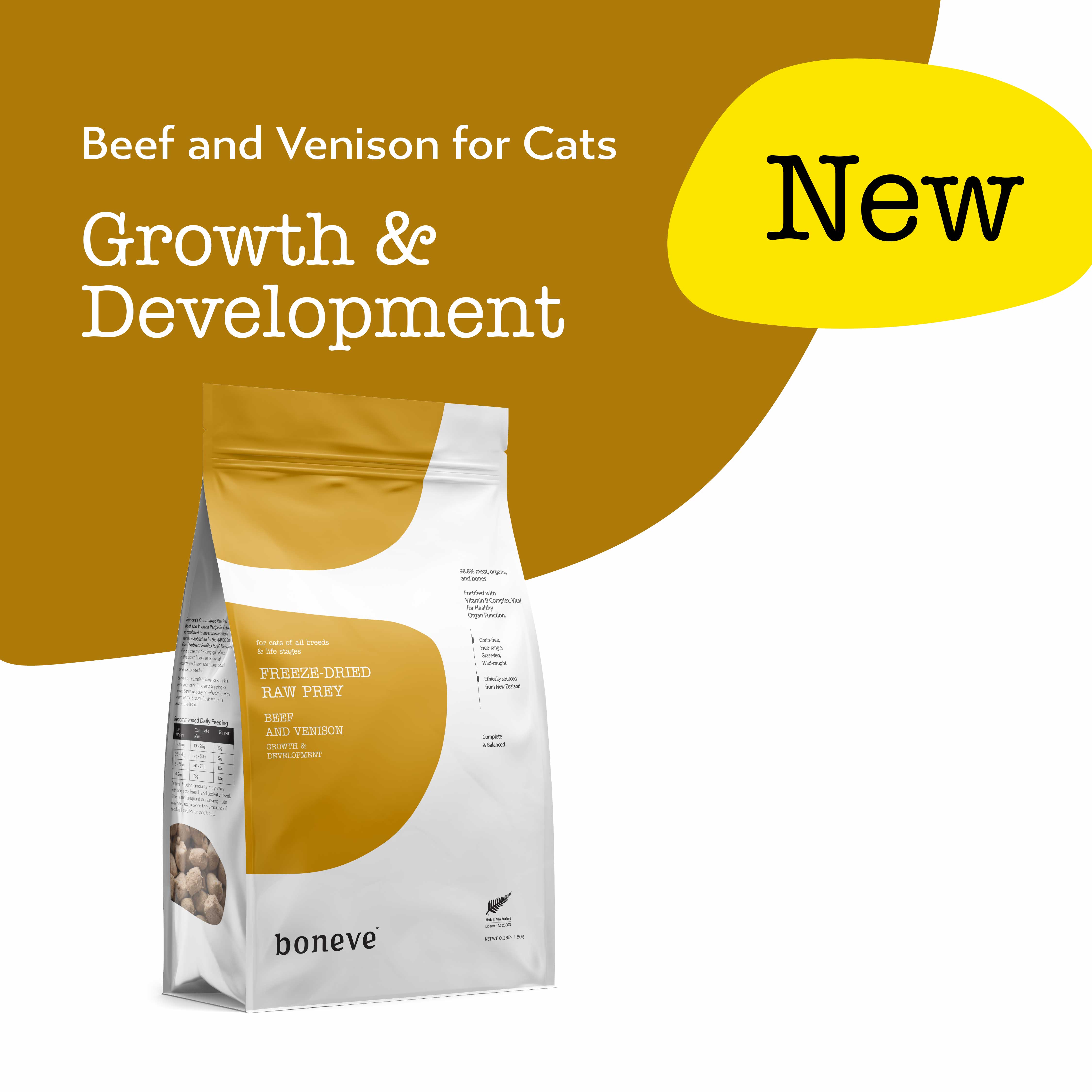 Boneve Freeze-Dried Raw Prey Cat Food