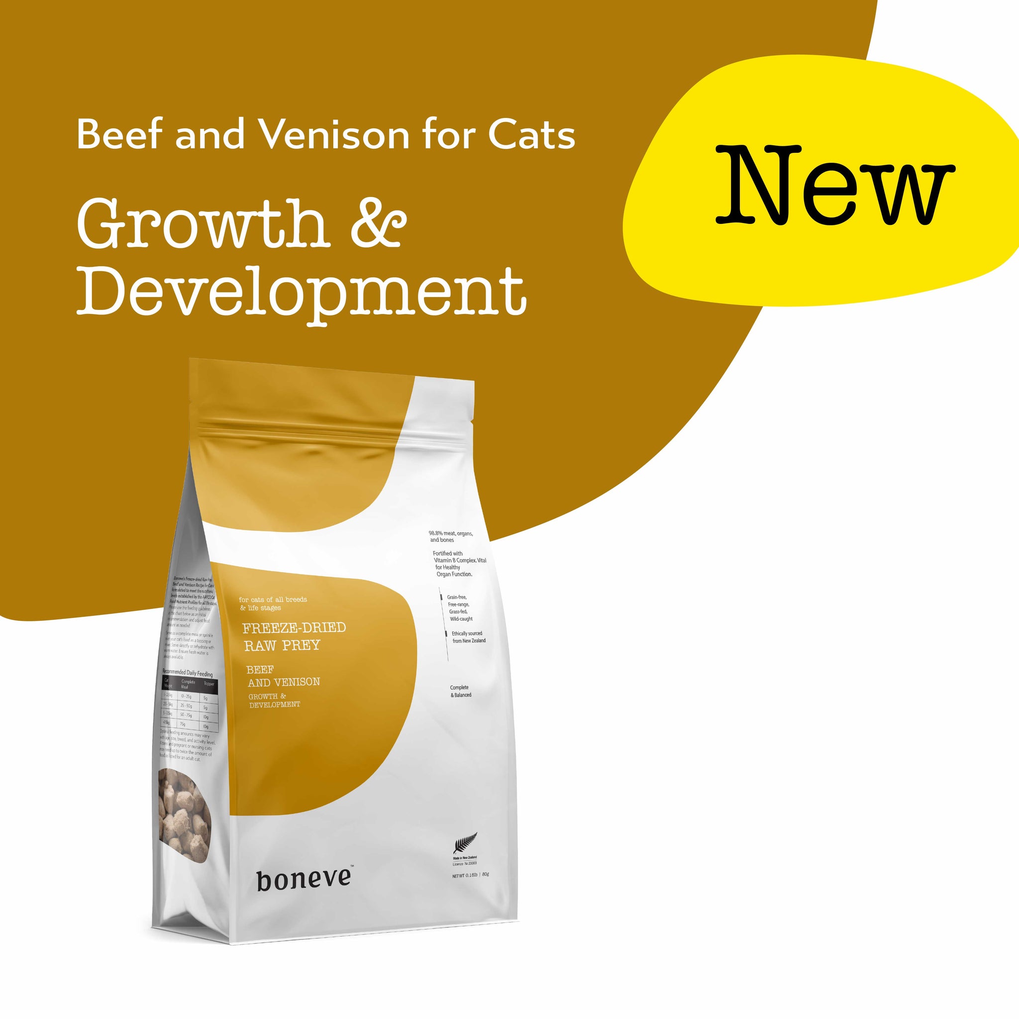 Boneve Freeze-Dried Raw Prey Cat Food