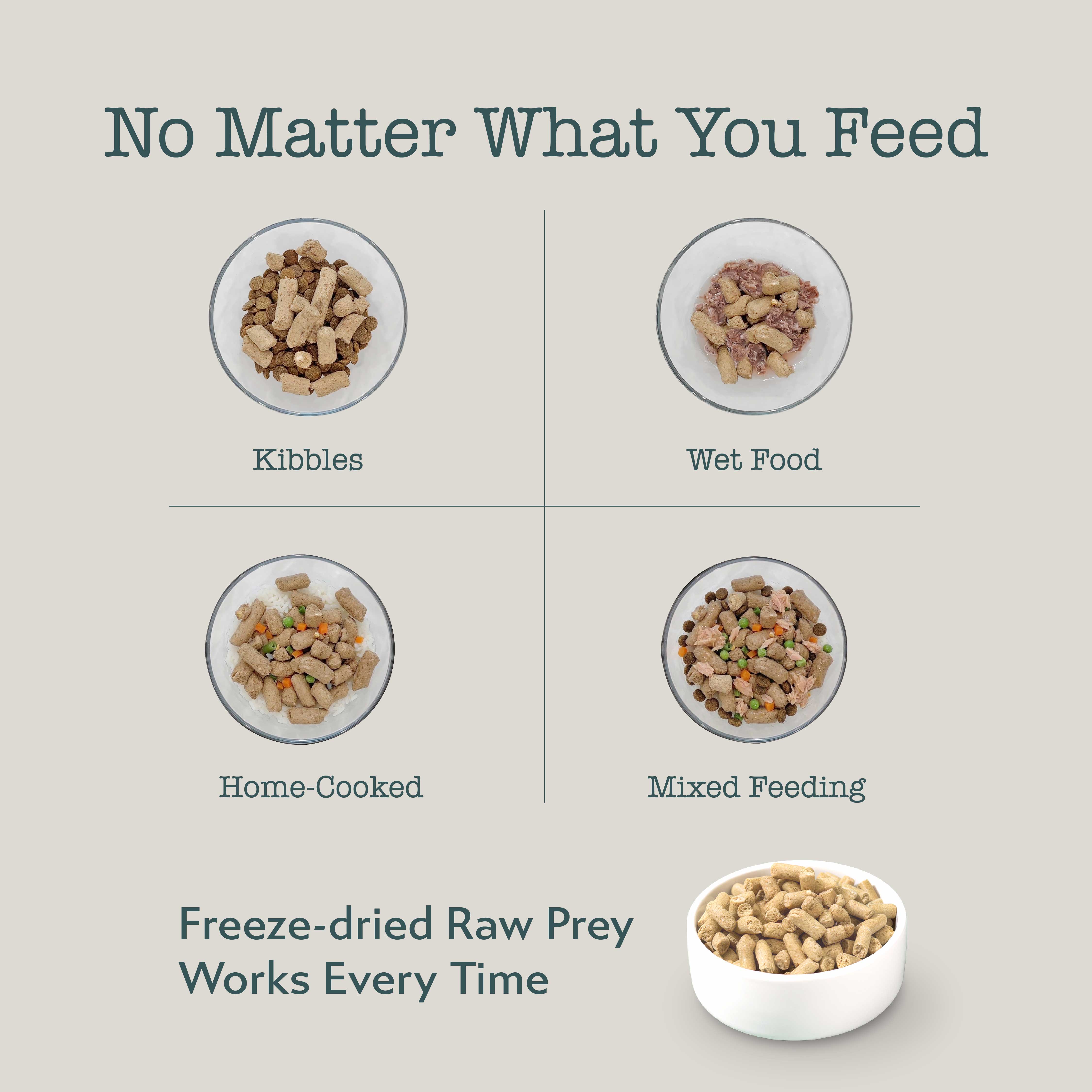 Boneve Freeze-Dried Raw Prey Cat Food