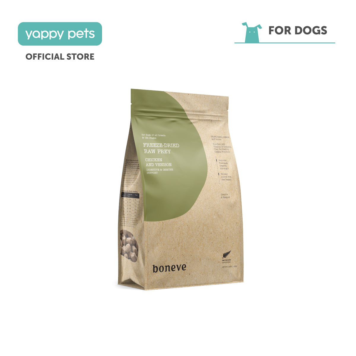Boneve Freeze-Dried Raw Prey Dog Food