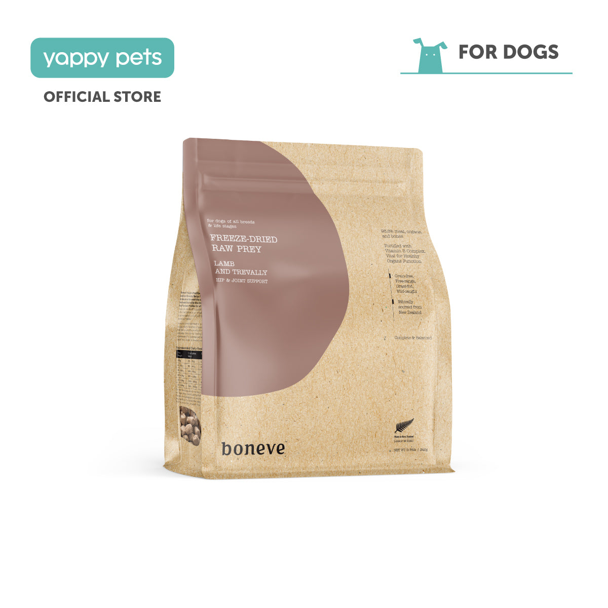 Boneve Freeze-Dried Raw Prey Dog Food