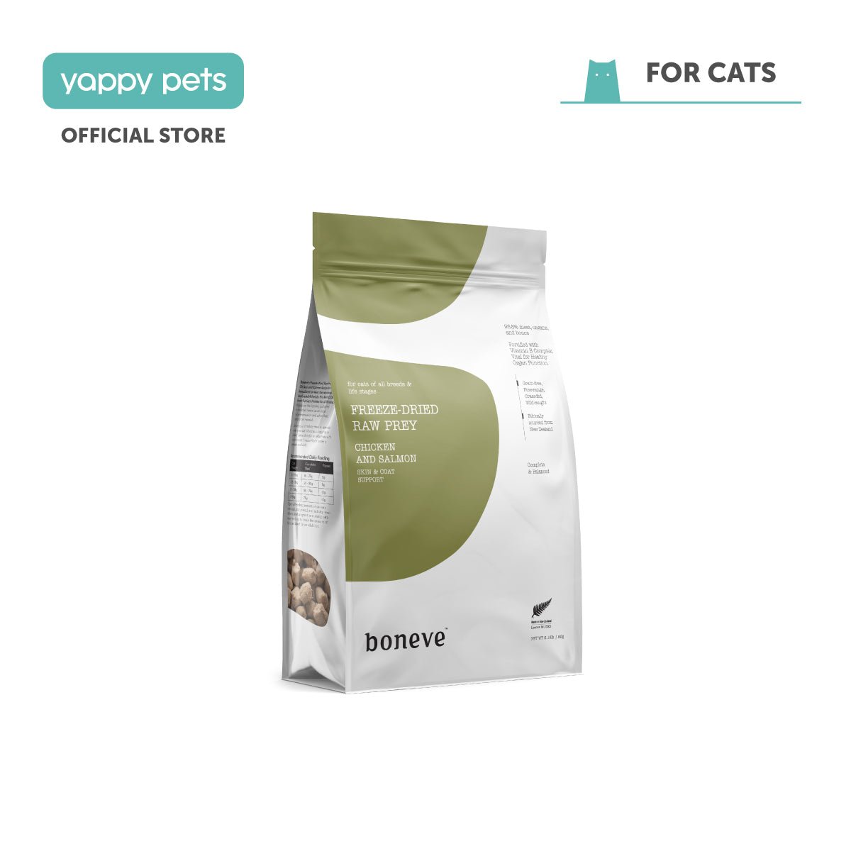 Boneve Freeze-Dried Raw Prey Cat Food