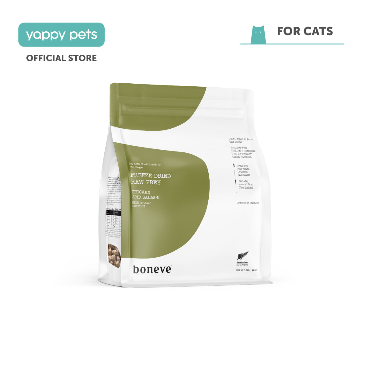 Boneve Freeze-Dried Raw Prey Cat Food