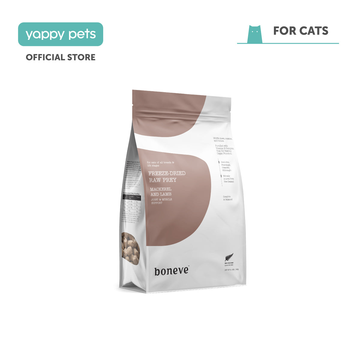 Boneve Freeze-Dried Raw Prey Cat Food