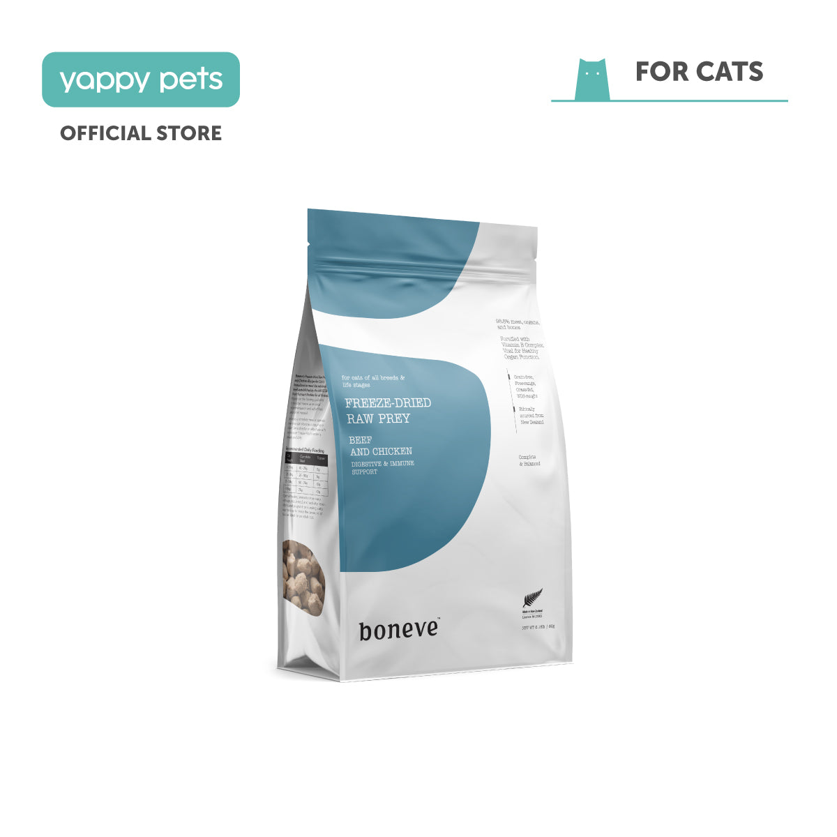 Boneve Freeze-Dried Raw Prey Cat Food
