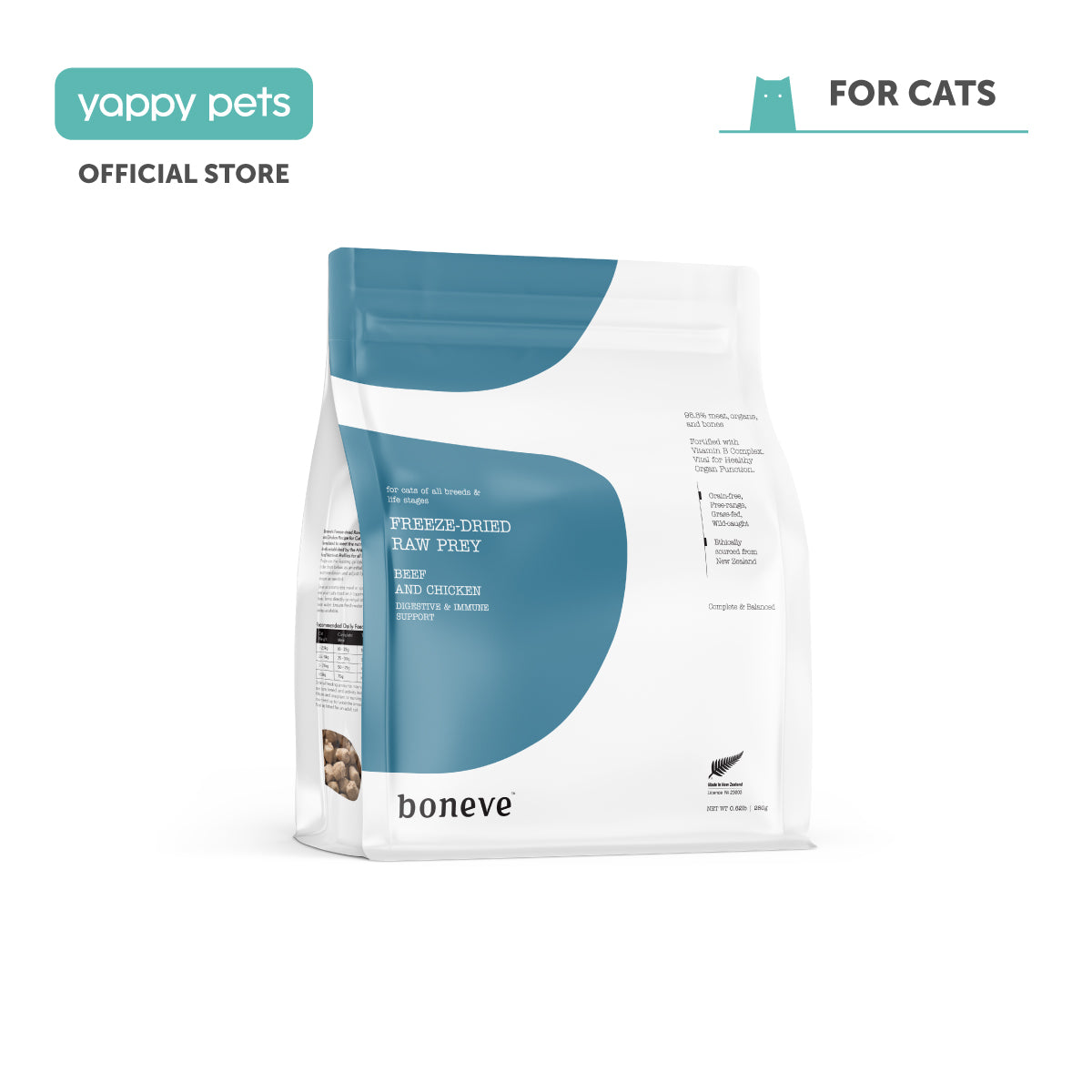 Boneve Freeze-Dried Raw Prey Cat Food