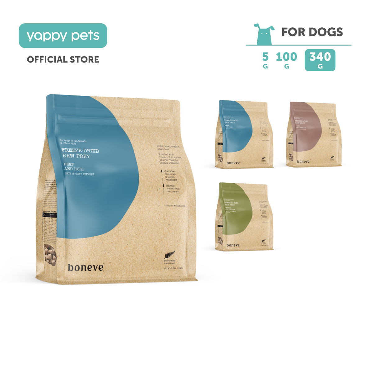 Boneve Freeze-Dried Raw Prey Dog Food