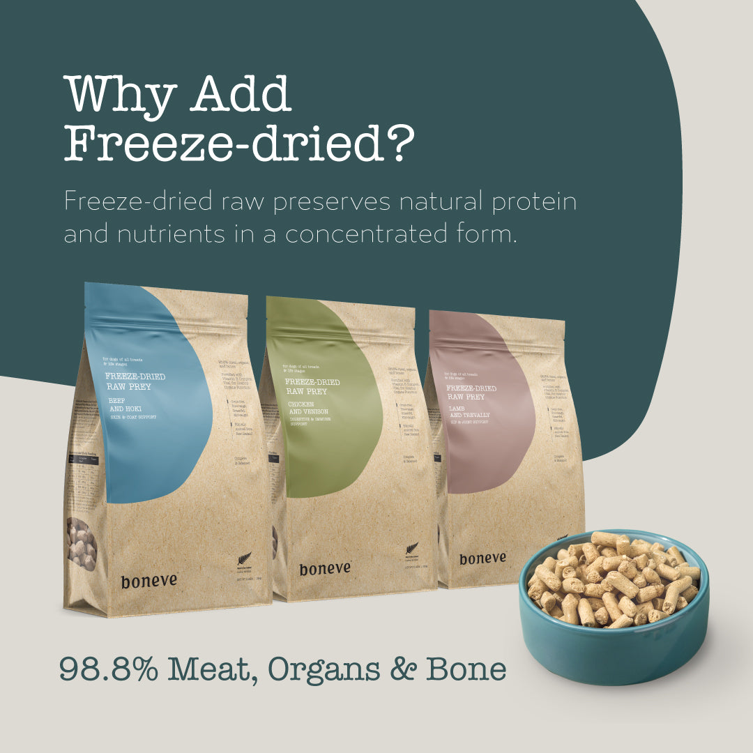 Boneve Freeze-Dried Raw Prey Dog Food