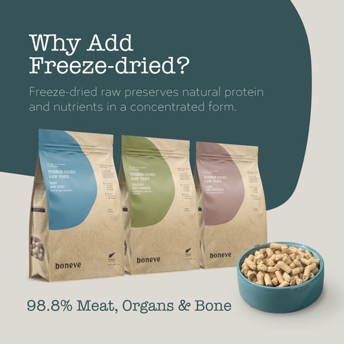 Boneve Freeze-Dried Raw Prey Dog Food