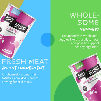 Daily Delight Wholesome & Hearty Dog Wet Food 375g