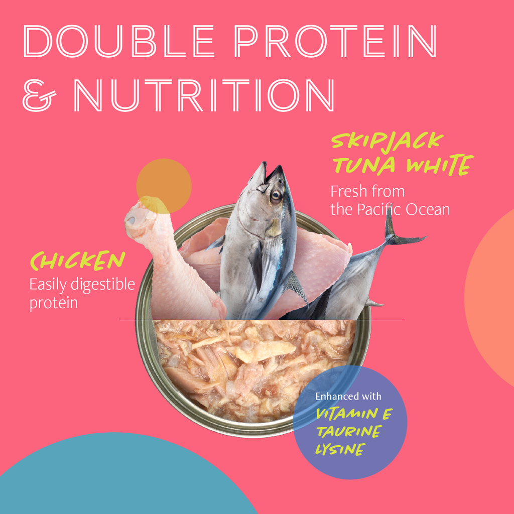 Daily Delight Pure Skipjack Tuna White & Chicken Cat Wet Food