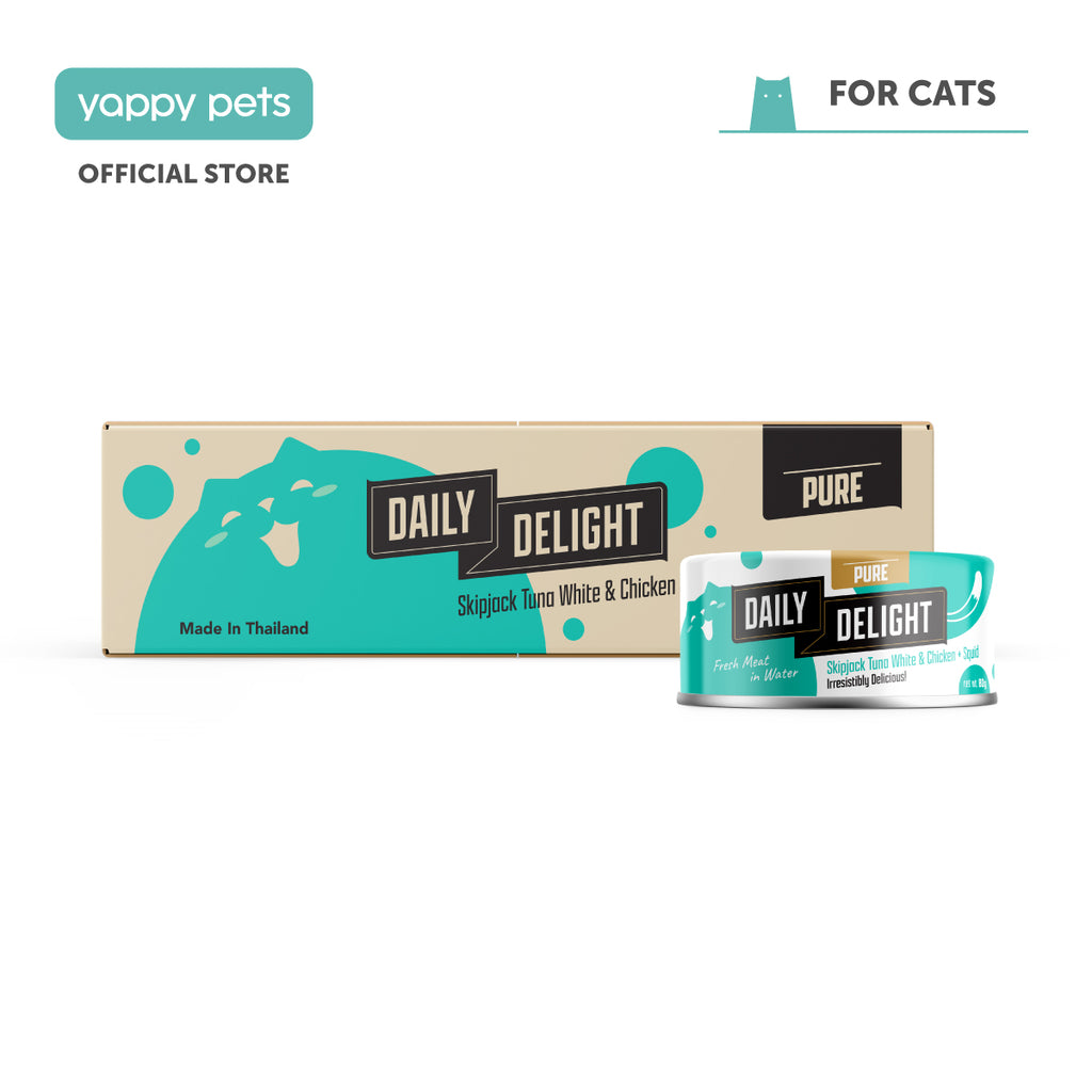 Daily Delight Pure Skipjack Tuna White & Chicken Cat Wet Food