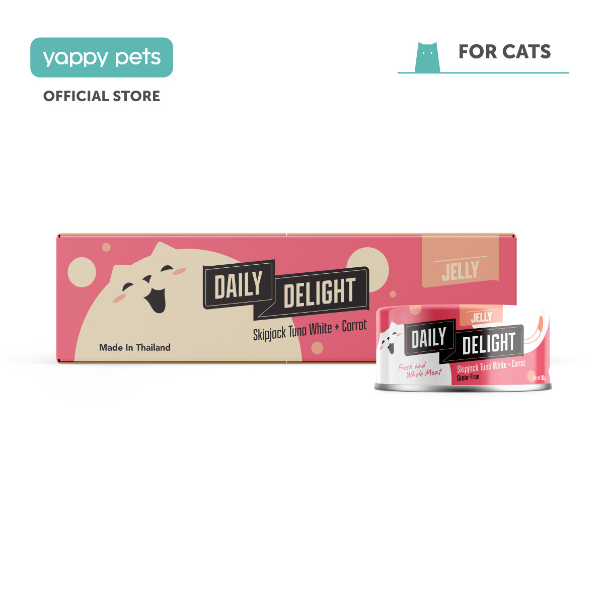 Daily Delight Jelly Skipjack Tuna White Cat Wet Food