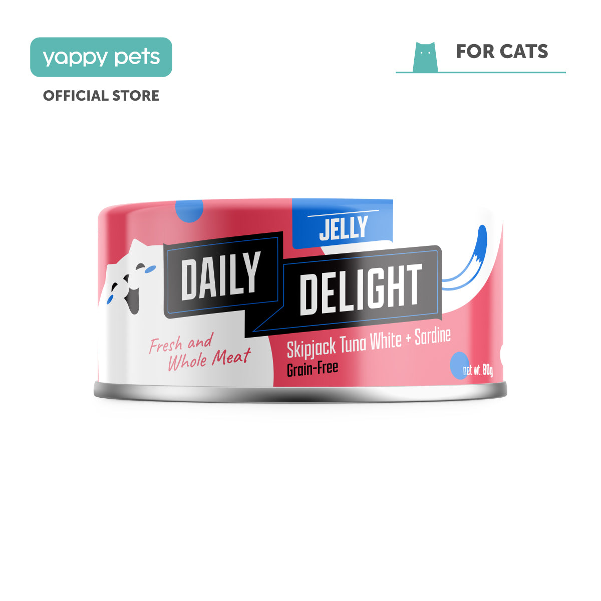 Daily Delight Jelly Skipjack Tuna White Cat Wet Food