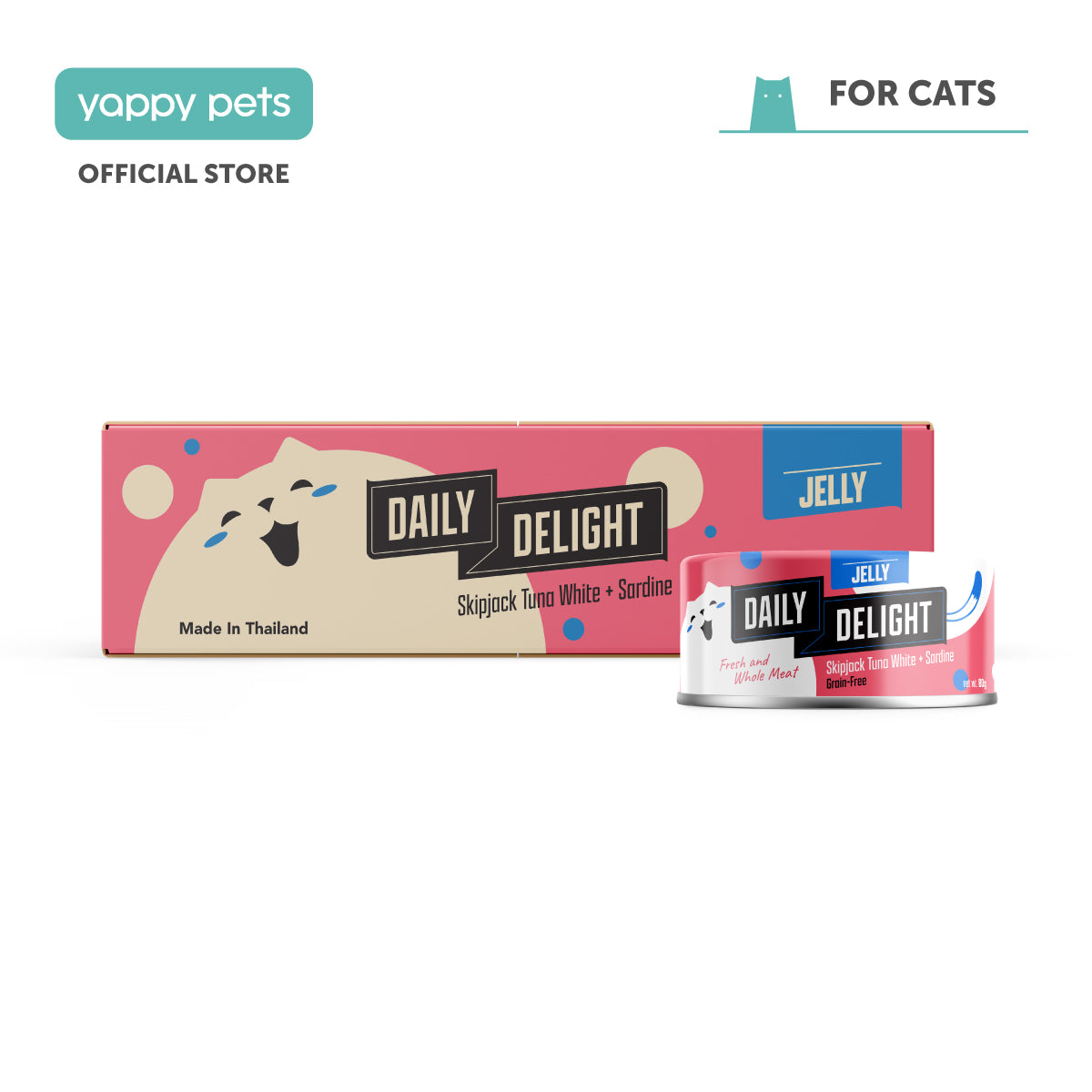 Daily Delight Jelly Skipjack Tuna White Cat Wet Food