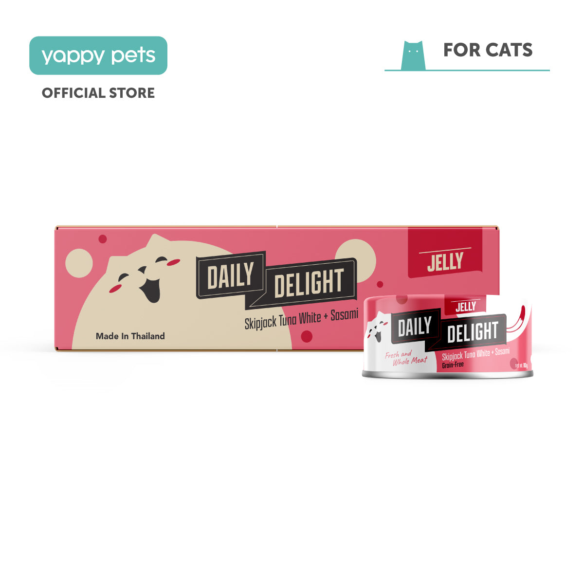 Daily Delight Jelly Skipjack Tuna White Cat Wet Food