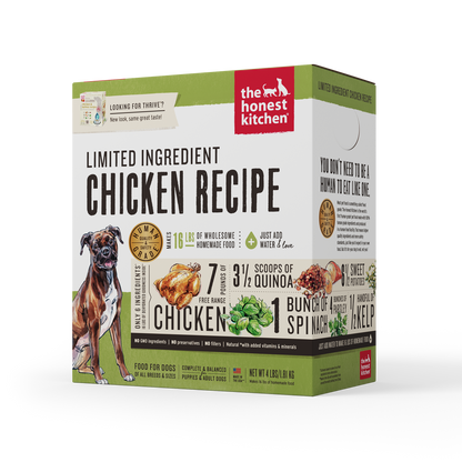 The Honest Kitchen Dehydrated Limited Ingredient Dog Food Chicken 4lbs