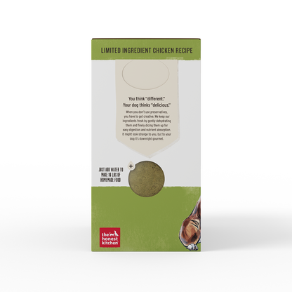 The Honest Kitchen Dehydrated Limited Ingredient Dog Food Chicken 4lbs