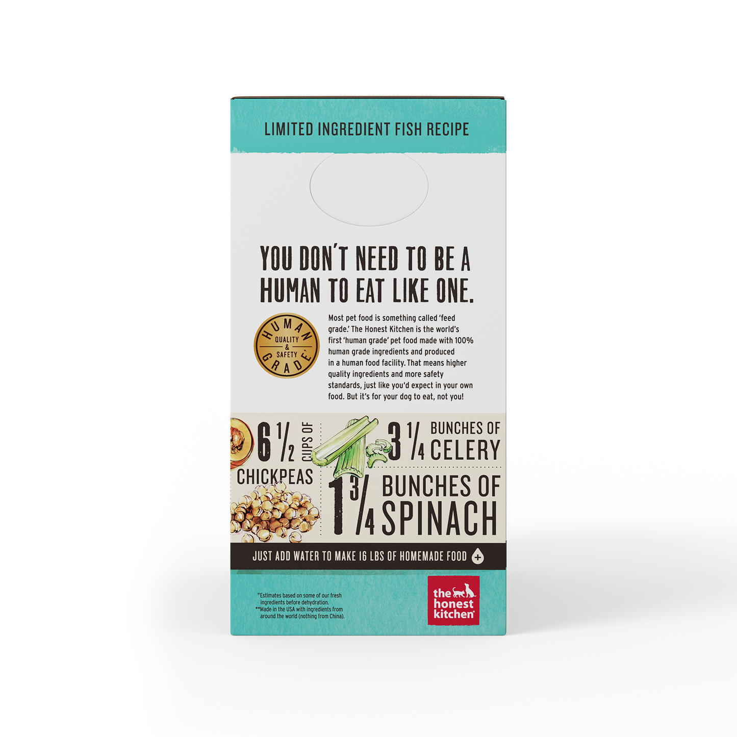The Honest Kitchen Dehydrated Limited Ingredient Grain Free Fish Dog Food 4lbs