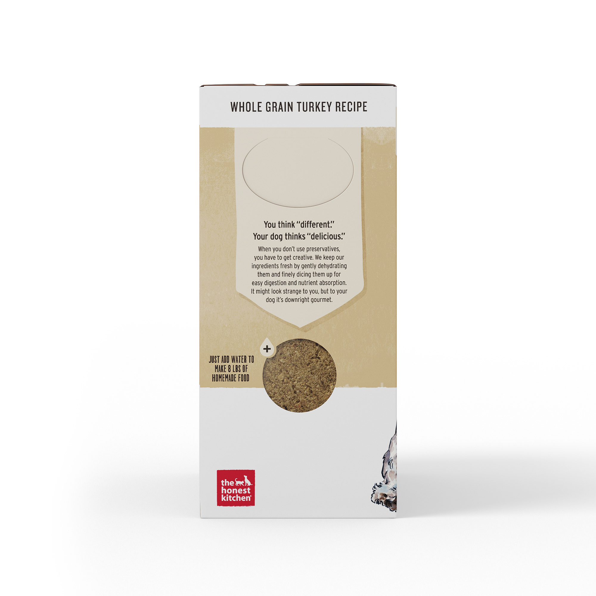 The Honest Kitchen Dehydrated Whole Grain Turkey Dog Food 2lbs
