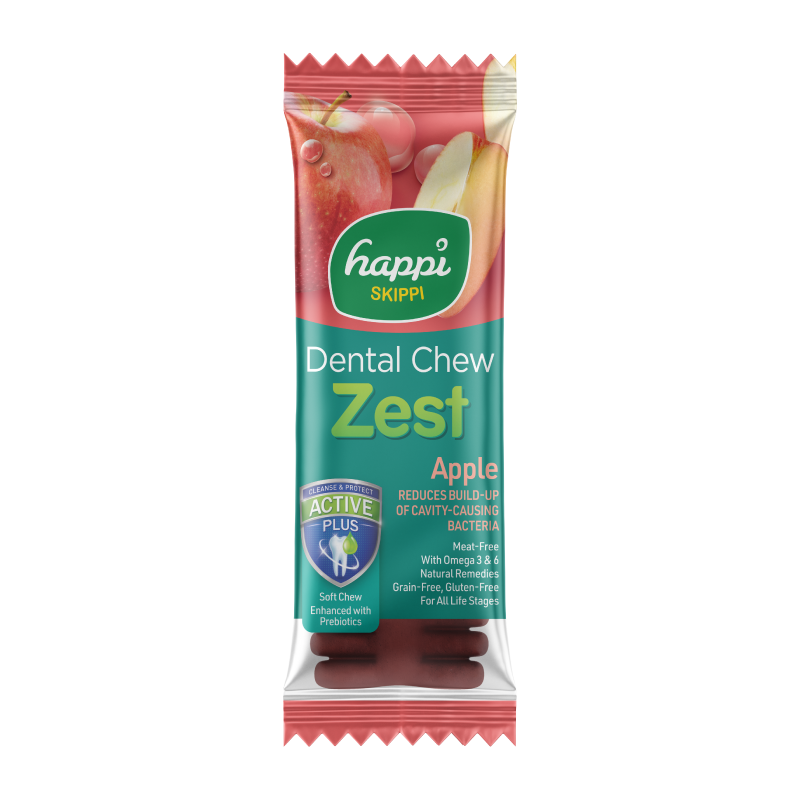Happi Skippi Zest Regular 4-inch Dog Dental Chew 25g