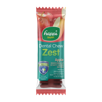 Happi Skippi Zest Regular 4-inch Dog Dental Chew 25g