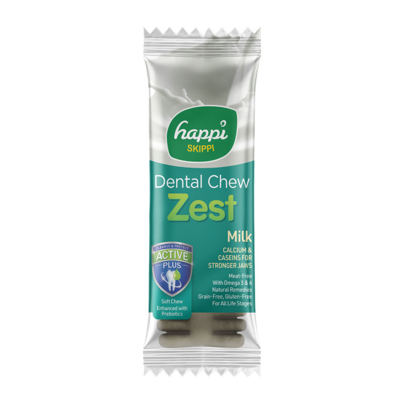 Happi Skippi Zest Regular 4-inch Dog Dental Chew 25g