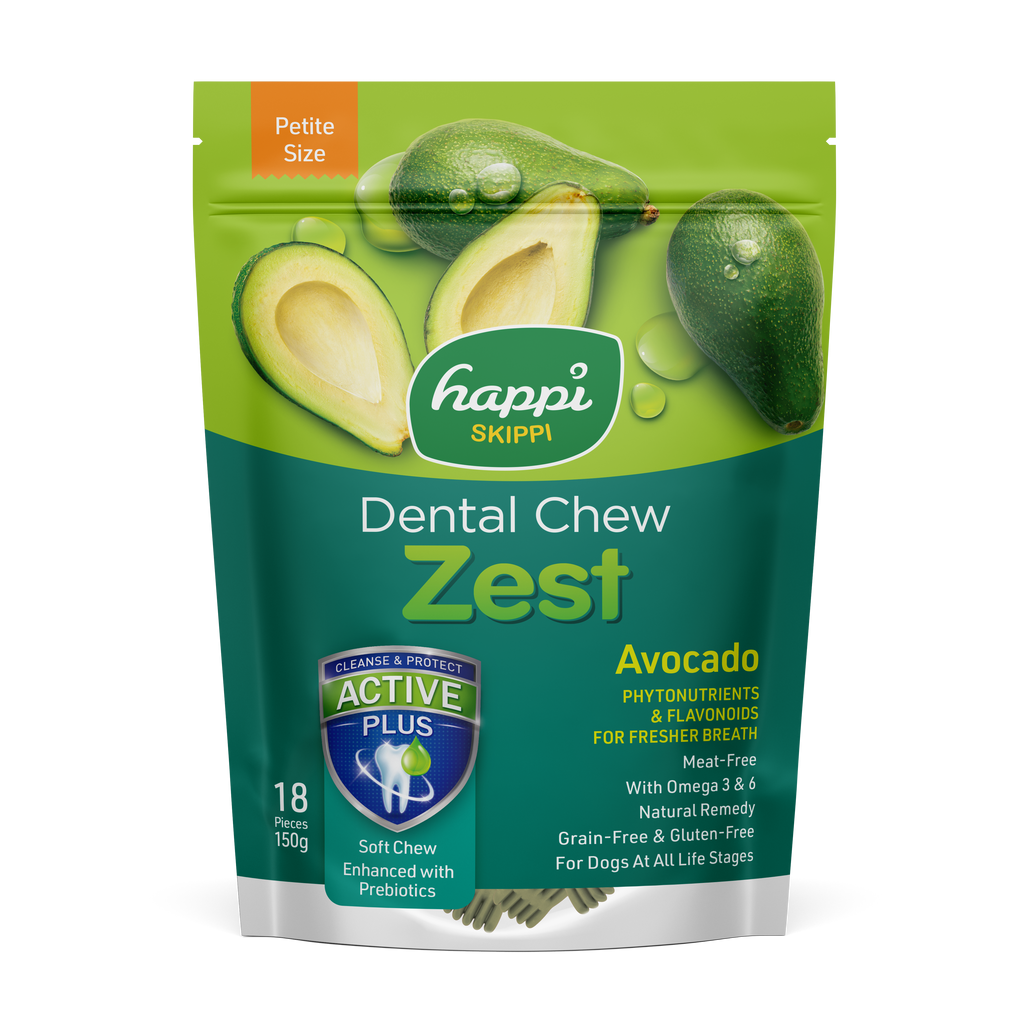 Happi Skippi Zest Petite 2.5-inch Dog Dental Chew 18pcs 150g