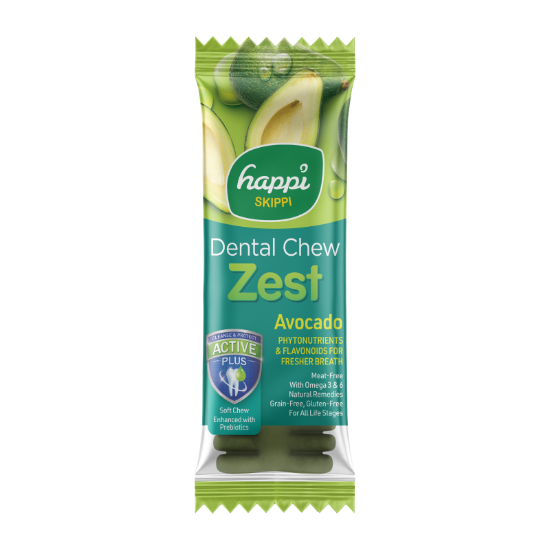 Happi Skippi Zest Regular 4-inch Dog Dental Chew 25g