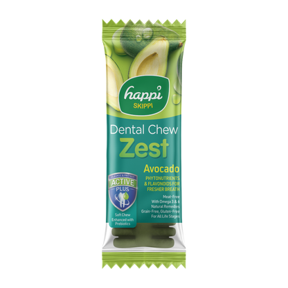 Happi Skippi Zest Regular 4-inch Dog Dental Chew 25g