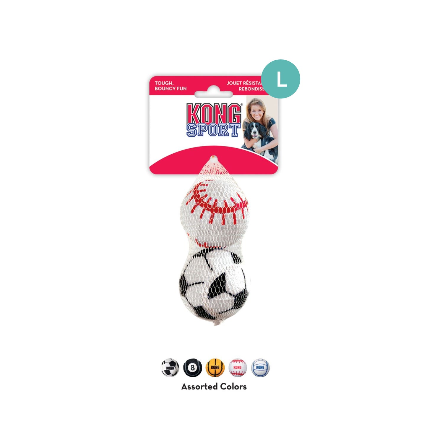 KONG Assorted Sport Balls Dog Toy