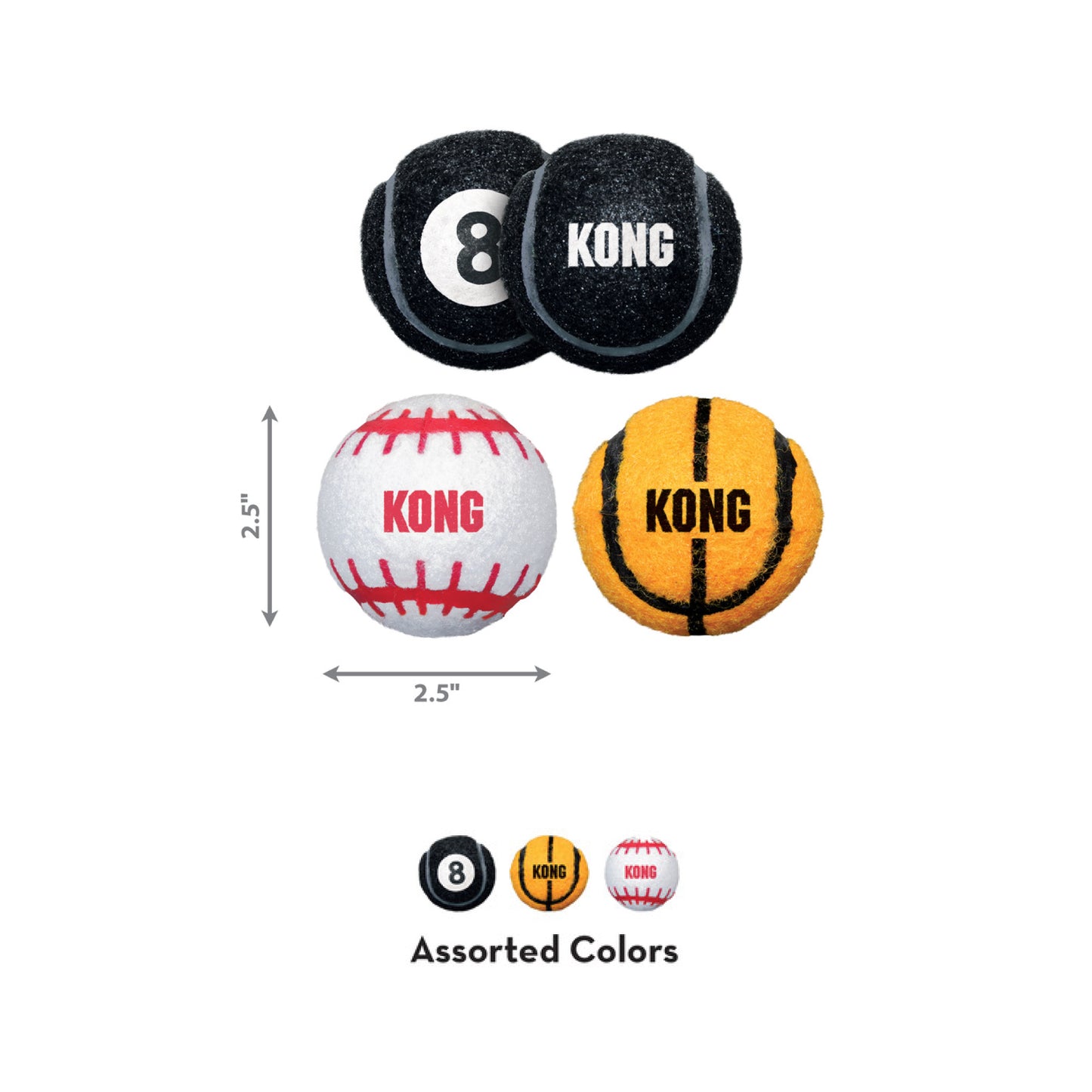 KONG Assorted Sport Balls Dog Toy