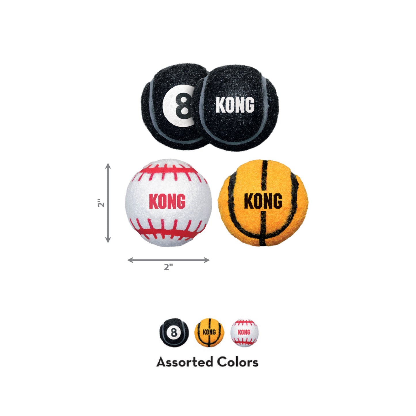 KONG Assorted Sport Balls Dog Toy