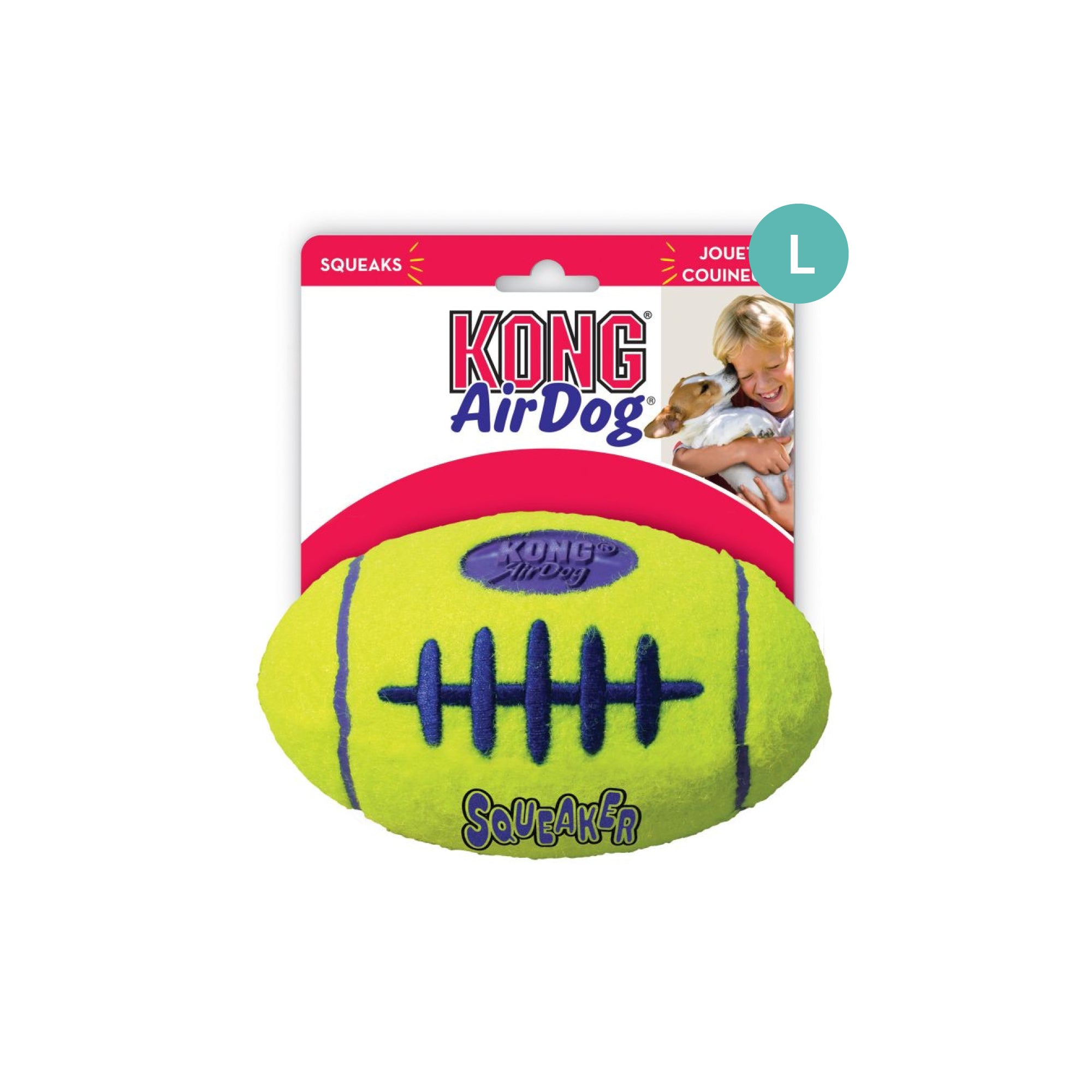 KONG AirDog Squeaker Football