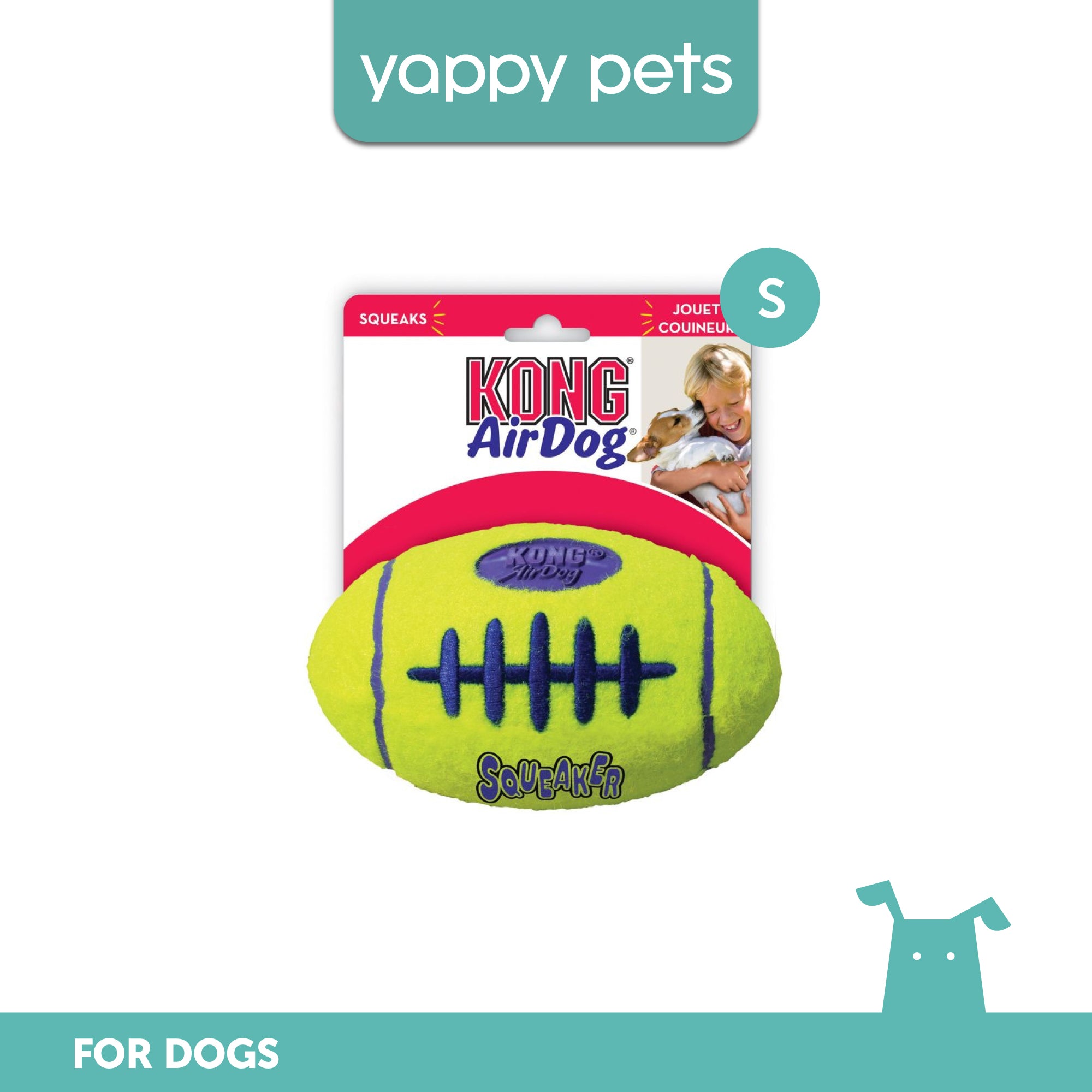 KONG AirDog Squeaker Football