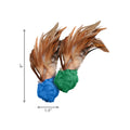 KONG Naturals Crinkle Ball w/Feathers