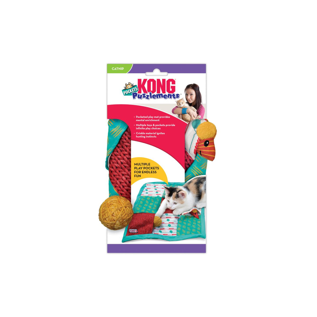 KONG Cat Puzzlements Pockets