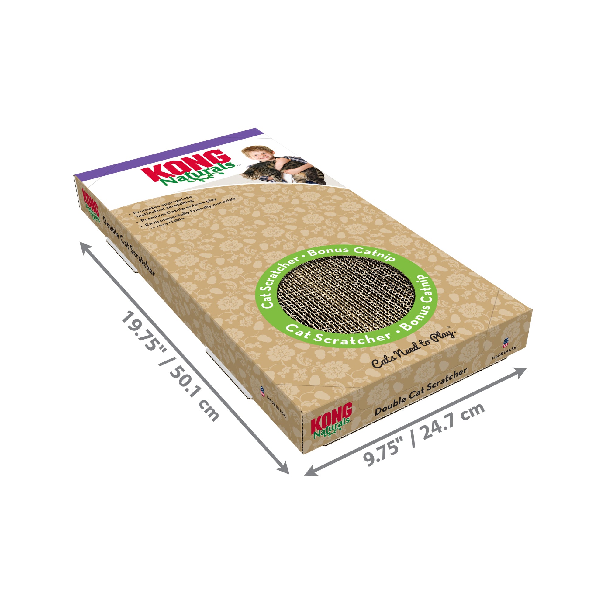 KONG Naturals Scratcher Double